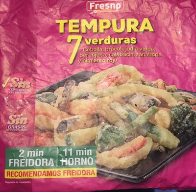 Tempura 7 verduras front packaging