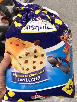 Brioche con pepitas de choclate con leche