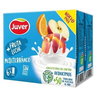 Fruta + leche mediterraneo