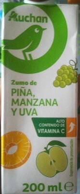 Zumo de piña, manzana y uva