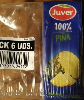 Zumo de piña front packaging