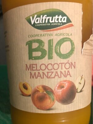 Bio melocoton y mamzana front packaging