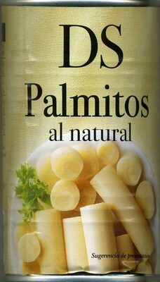 Palmitos en conserva front packaging