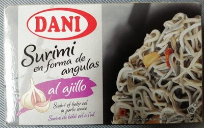 Surimi en forma de angulas al ajilo