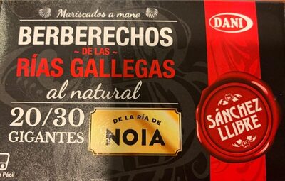 Berberechos de las rías gallegas al natural