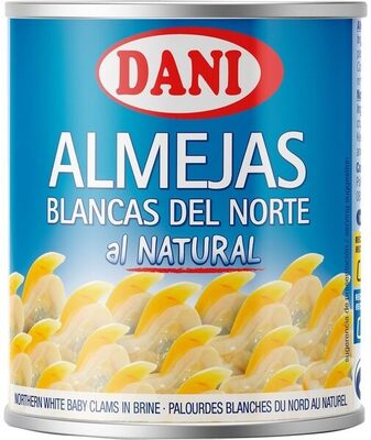 Almejas blancas del norte al natural front packaging