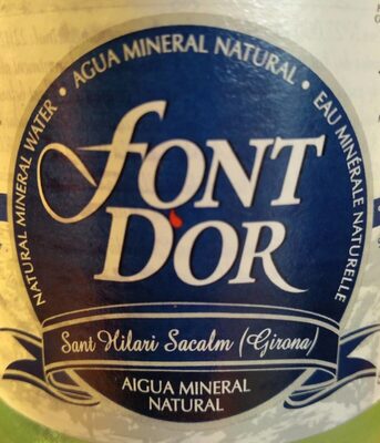 Agua mineral natural nutrition facts table