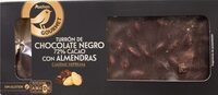 Turron de chocolate negro 72% cacao con almendras