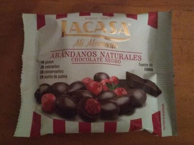 Mi momento, arándanos naturales con chocolate negro