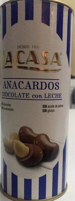 Anacardos chocolate con leche front packaging
