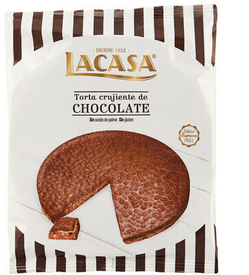Torta crujiente de chocolate front packaging