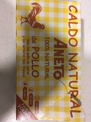 Caldo de pollo 100% natural pack 3 envase 200 g