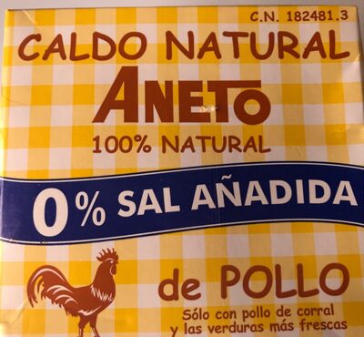 Caldo natural de pollo