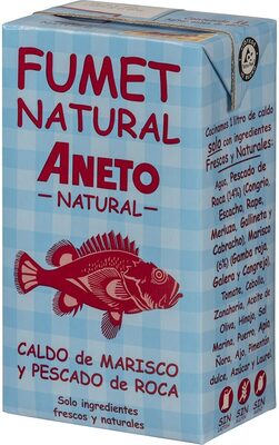Fumet caldo de marisco y pescado de roca 100% natural envase 1 l