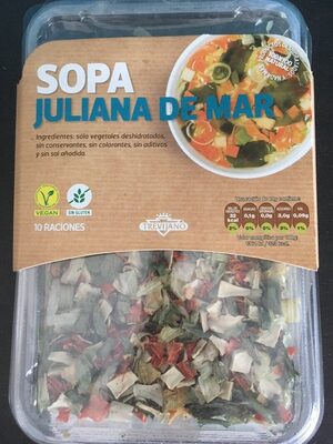 Sopa juliana de mar front packaging