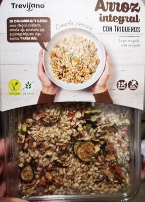 Arroz integral con trigueros