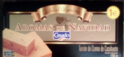 Turrón de crema de cacahuete front packaging