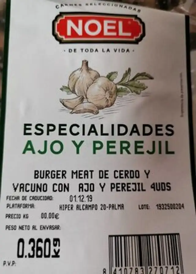 Especialidades Ajo y Perejil front packaging