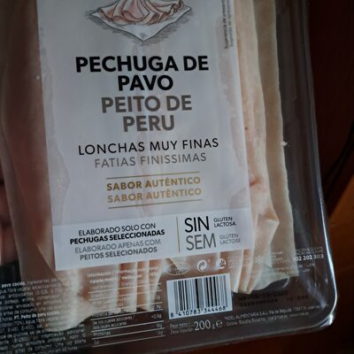Pechuga de pavo front packaging