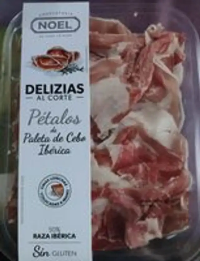 Pétalos de paleta de cebo ibérica