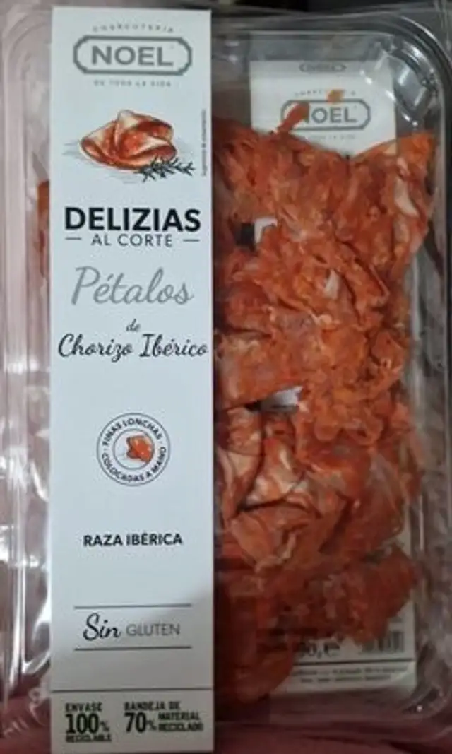 Pétalos de chorizo ibérico