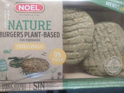 Nature burgers plant con espinacas