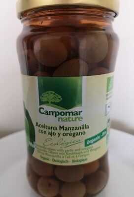 Aceitunas Manzanilla con ajo y orégano