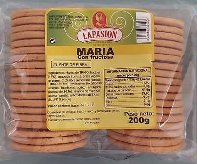 Maria con fructosa front packaging