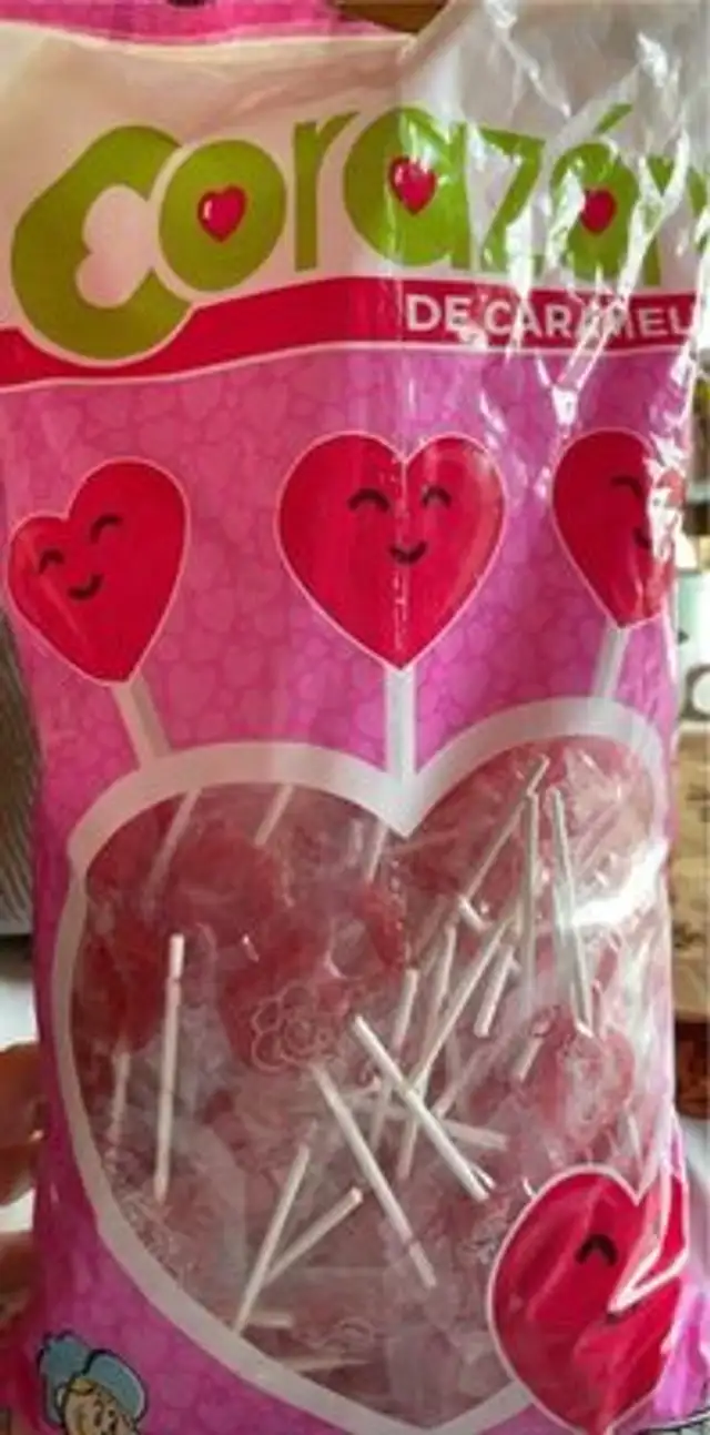 Corazón de caramelos