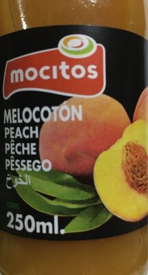 Mocitos Zumo Melocotón 250ml. front packaging