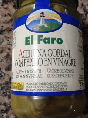 Aceituna gordal con pepino en vinagre