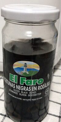 Aceitunes Negras en rodajas front packaging