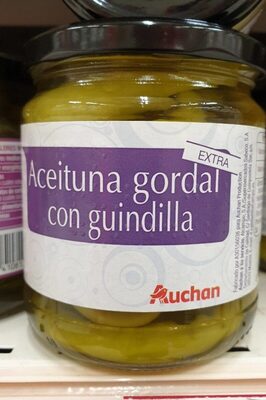 Aceituna gordal con guindilla front packaging
