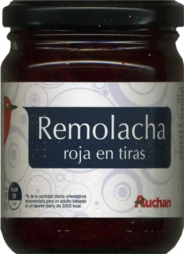 Remolacha roja en tiras front packaging