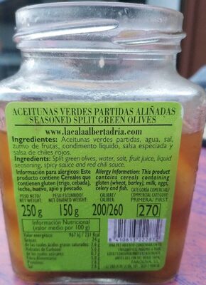 Aceitunas de cantina