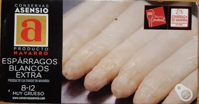 Espárragos blancos extra front packaging