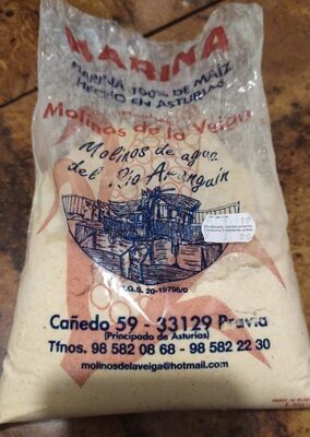 Harina de maíz front packaging