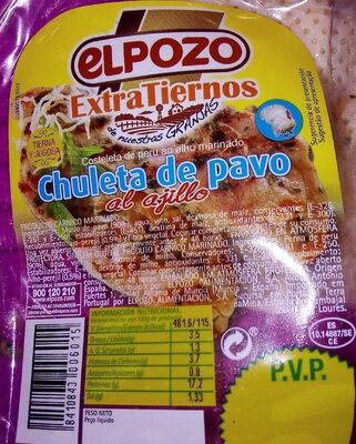 Chuleta de pavo front packaging