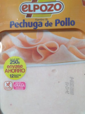 Fiambre de pechuga de pollo