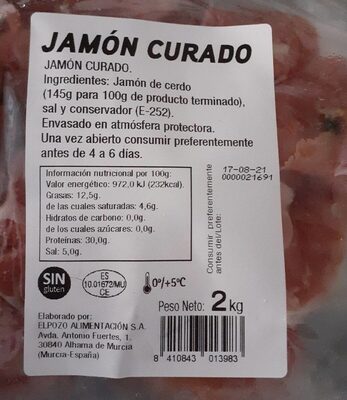 Jamón Curado