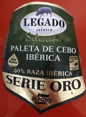 Paleta de cebo ibérica