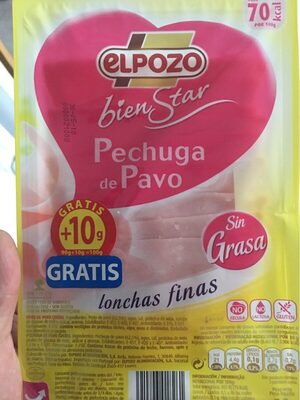 Bienstar pechuga de pavo sin grasa sin azúcares