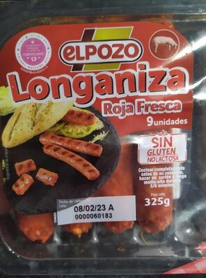 Longaniza roja fresca front packaging