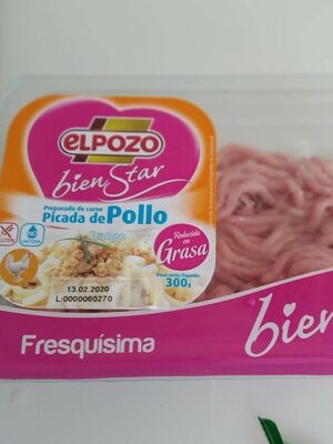 Preparado carne picada de pollo front packaging