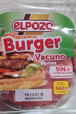 Burger de vacuno bovino