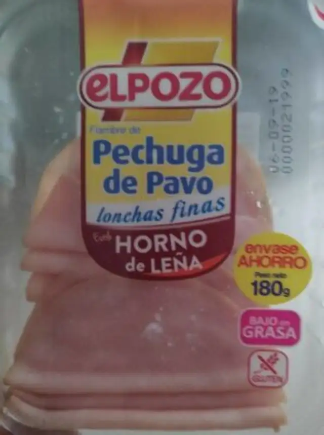 Pechuga de pavo lonchas finas estilo horno de leña front packaging