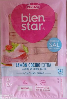 Jamón cocido extra front packaging