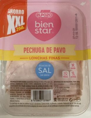 PECHUGA DE PAVO COCIDA front packaging
