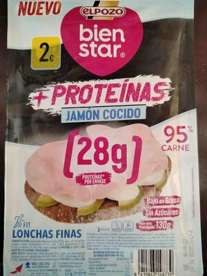 Jamón cocido +proteínas
