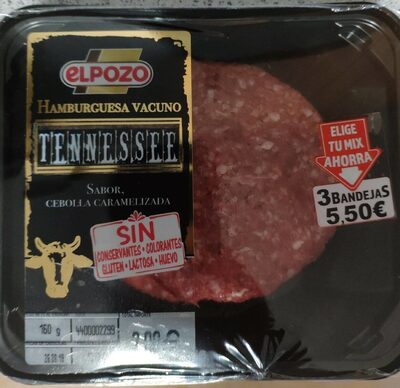 Hamburguesa Vacuno Tennesse front packaging